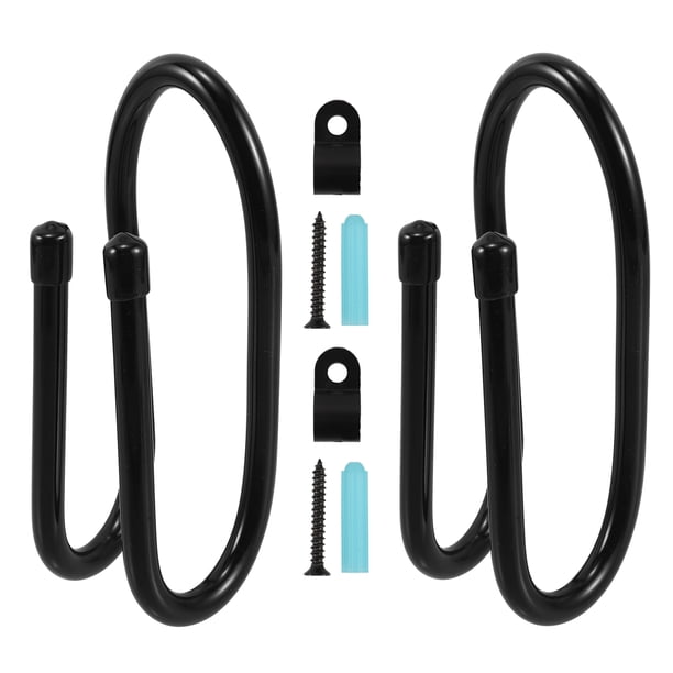 2 juegos de soportes de pared para flauta, organizador de pared para puerta, soporte para flauta, soporte flexible de metal, colgador universal para flauta