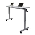 thumbnail image 4 of Offex OF-STAND-NESTC-60 - 60" Adjustable Flip Top Table with Crank Handle - White, 4 of 5
