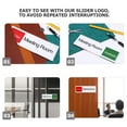 thumbnail image 3 of FRCOLOR 2pcs Versatile Acrylic Sliding Door Sign For Office Conference Room Door Signs In Use Available Sign Door Sign Privacy Sign Open Slider Privacy Sign, 3 of 8