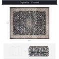 thumbnail image 2 of Washable Rugs 8x10 Area Rugs for Living Room,Modern Abstract Rugs for Bedroom,Large Carpets,Ultra Soft Faux Wool Retro Dining Room Rug,Non Slip&Non-Shedding Low Pile Print Rug- Black-navy-gold-beige, 2 of 7
