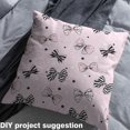 thumbnail image 2 of Homewish Black Pink Bowknot Fabric by the Yard 1 Yard, Kawaii Cartoon Ribbon Stars Room Decor Fabric by the Yard, Teens Girls Kids Sewing Fabric, Lightweight Room Decor, 2 of 6