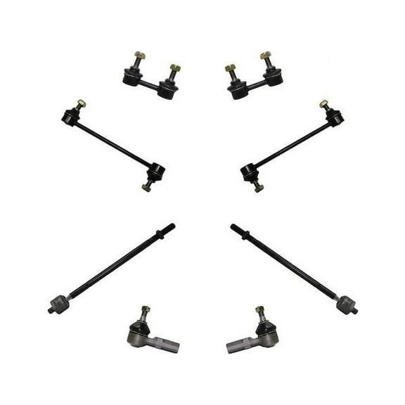 Front and Rear Tie Rod and Sway Bar Link Kit - Compatible with 1992 - 1996 Toyota Camry 1993 1994 1995