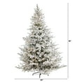 thumbnail image 2 of Nearly Natural 8ft. Flocked Fraser Fir Artificial Christmas Tree, 2 of 7