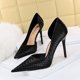 thumbnail image 3 of Zapatos de tacón alto de lujo para mujer, sexys, de discoteca, ajustados, superclásicos, con abertura lateral, para boda, 3 of 5