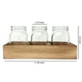 thumbnail image 7 of CB Accessories Mason Jar Glass Utensil Holder with Wood Caddy (Set of 3), 7 of 7