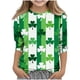 thumbnail image 2 of Blusas y camisas de manga larga y cuello redondo para niños y niñas, estilo casual, original, con estampado de manga 3/4 y cuello redondo, ideal para niñas de 3 a 14 años., 2 of 6