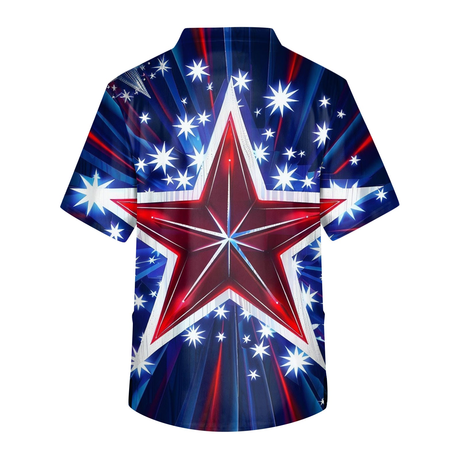 DENGDENG 4th of July Shirts for Men Short Sleeve Independence Day USA ...