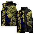 thumbnail image 3 of Chaqueta sin mangas de invierno para hombre, chaqueta con estampado retro 3D, chaleco para deportes al aire libre, chaqueta informal de moda para hombre, cortavientos, 3 of 5
