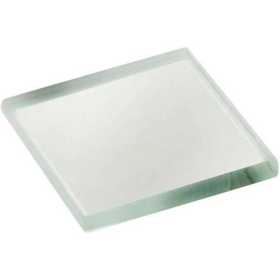 Plymor 1" Square, 3mm Thick Non-Beveled Glass Mirror, Pack of 72