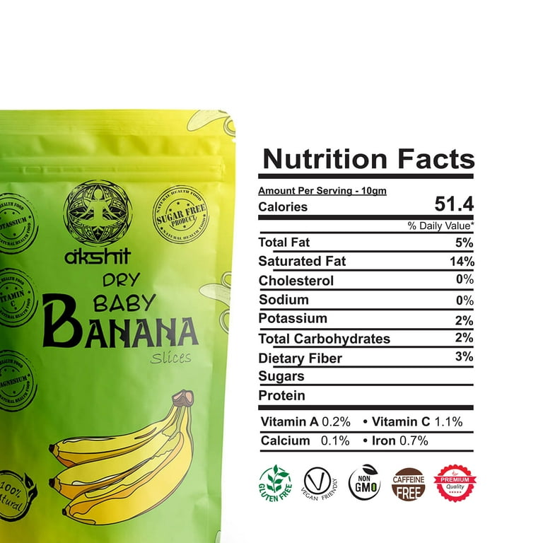 Organic Sun Dried Bananas Soft and Chewy Thai Fruit Snacks Unsulfered No  Sugar Added No Preservatives 12.6 Oz. 