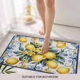 thumbnail image 3 of Yellow Lemon Door Mat&nbsp;Indoor Outdoor Entrance, Non Slip Rug for Kitchen Bathroom Entryway Rug, Middle Century Blue Italian Textured Washable Doormat Floor Mat for Office Home Decor 24x36 Inch, 3 of 8
