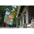 thumbnail image 4 of Toland Home Garden Owl Family Bird Owl Flag Double Sided 28x40 Inch, 4 of 5