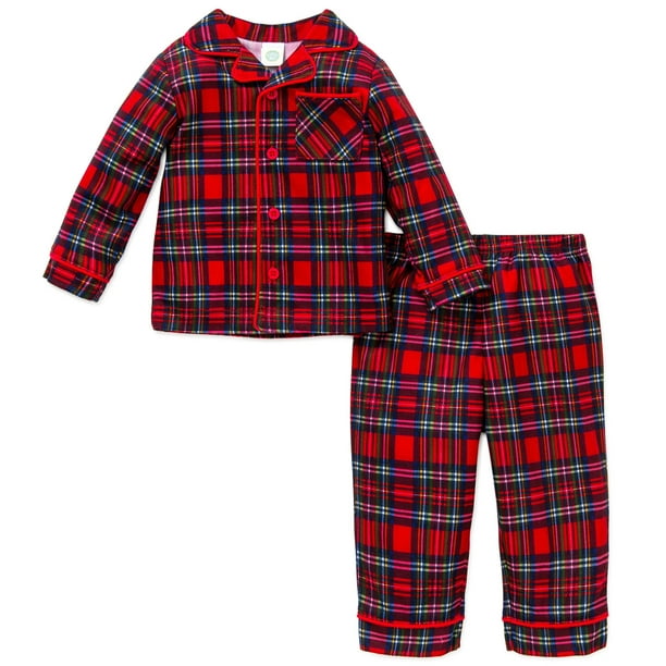 red and white plaid christmas pajamas