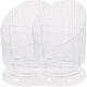 thumbnail image 3 of 2 soportes transparentes para brochas de maquillaje, organizador de brochas de maquillaje, soporte de escritorio para bolígrafos, soporte para herramientas de decoración de uñas., 3 of 5