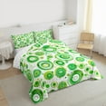 thumbnail image 3 of Manfei Geometric Circle Bedding Set,Minimalism Geometric Circular Twin Comforter Sets,Green White For Girls Boys,Super Cozy Room Decor Reversible,2-Piece, 3 of 8