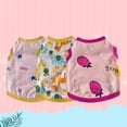 thumbnail image 2 of Colorful and Breathable Pet T-shirt - Delicate Edging Fabric - Cartoon Pattern - Summer Costume, 2 of 8