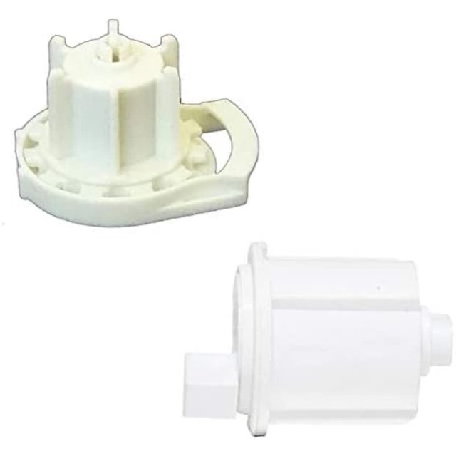 RollEase R24-1 1/2"" Roller Shade Clutch (R24C53W) and End Pin (REP53W) Set in White