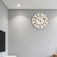 thumbnail image 5 of Hoease 10 Inch Silent Wall Clock, Vintage London Wood Decorative Wall Clock, Battery Operated Non-Ticking Round Clock for Kitchen Living Room British Home Decor, 5 of 10