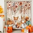 thumbnail image 5 of Shower Curtains for Bathroom-36"x72",Thanksgiving Pumpkin Fox Squirrel Waterproof Bath Curtain Grommet Shower Curtain Set, 5 of 7