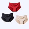 thumbnail image 1 of 1/3 Piezas De Seda De Hielo Sin Rastro Ropa Interior Ultrafina Invisible Costuras Para Mujer Talla Grande M-XXL, 1 of 4
