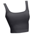 thumbnail image 5 of Aihuaihua Fashionable Women's Ribbed Square Neck Sleeveless Casual Summer Crop Tank Top, 5 of 7