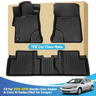 Orealtrend Black Floor Mats For Mazda CX-30 2020-2021 - Heavy Duty All-Weather TPE Liners, Front & Rear Set, Custom Fit