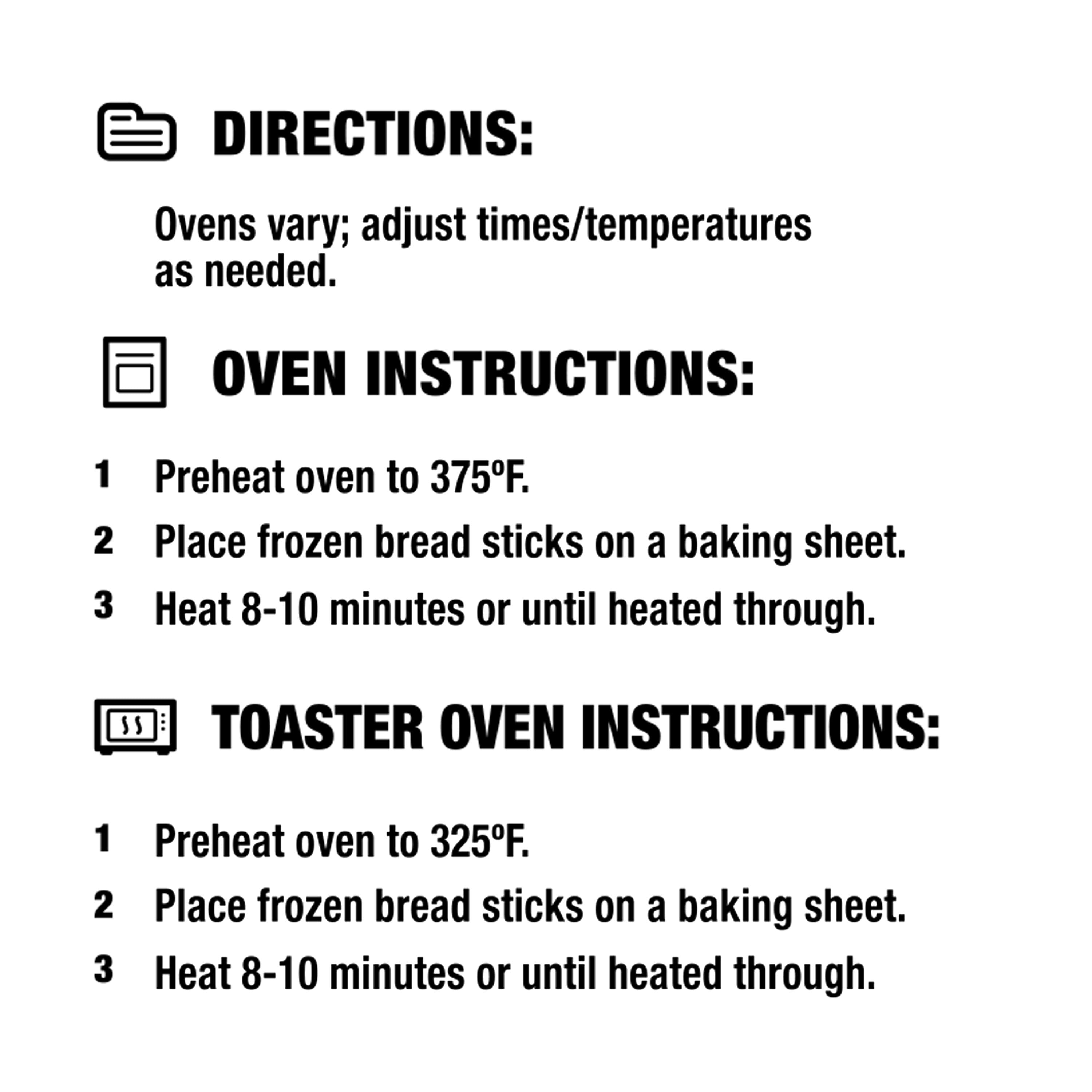 Great Value Garlic Bread Sticks, 10.5 oz (Frozen)