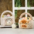 thumbnail image 2 of Plush Easter Bunny Basket Cow Buckets with Long Plush Ear for Kids Easter Tote Bags for Party Decorations Candy Gifts Bags, 2 of 7