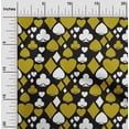 thumbnail image 2 of oneOone Cotton Poplin Dark Olive Green Fabric Poker Card Craft Projects Decor Fabric Printed By The Yard 42 Inch Wide, 2 of 4