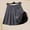 Gray, variant on OGLCCG Girls Pleated Skirts Elastic Waist Plain A-line Mini Skirt Casual Summer Skater Tennis Uniform School Skirts with Lining Short 3-11 Years