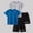 Dark Blue, variant on Fnooota Boys Athletic Outfit Sets Size 8, 2 PC Quick-drying Short Sleeve Basketball Activewear Clothing Sets Dark Blue Size 8