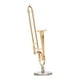 thumbnail image 3 of Modelo de trombón de casa de muñecas pintura en aerosol de latón casa de muñecas instrumentos musicales modelo simulación exquisita fina detallada para accesorios de casa de ANGGREK Otros, 3 of 8