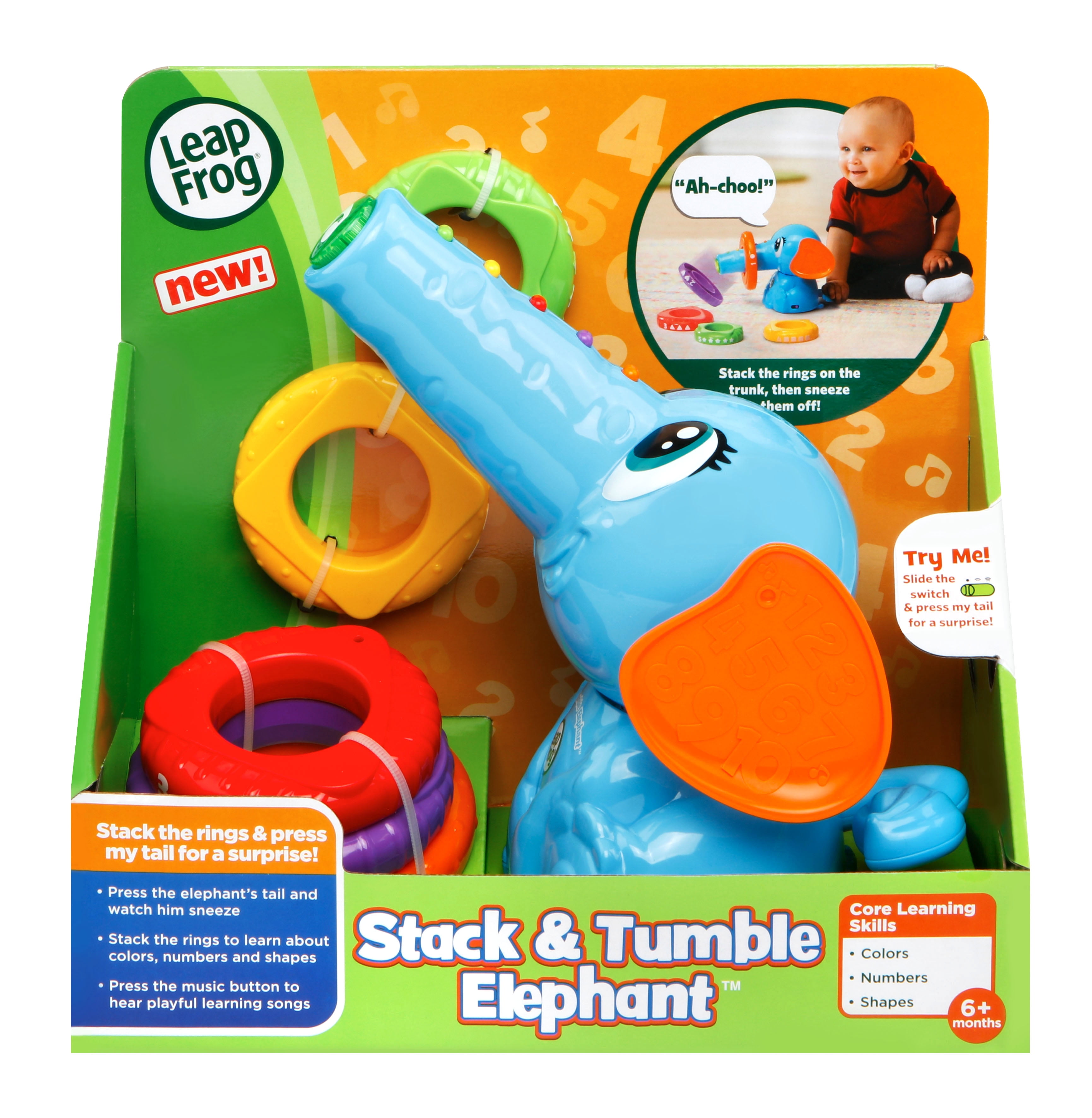 LeapFrog Stack and Tumble Elephant Walmart