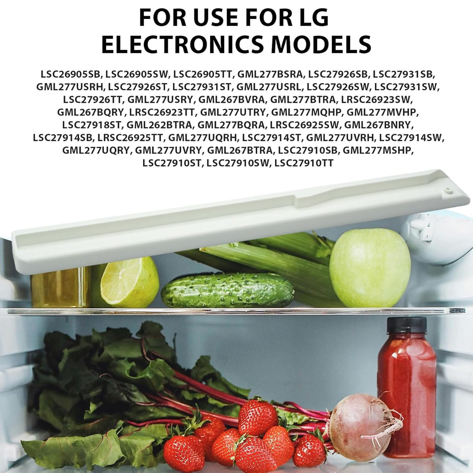 MEA40002601 Low-Temp Drawer Guide, Replacement Refrigerator Part Compatible with Samsung LSC27914SW