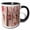 Black/White, variant on 3drose, Image of Grunge Weathered Wood Texture, Round Knot, Vertical Seam, 11oz Magic Transforming Mug