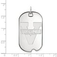 thumbnail image 2 of 14k White Gold LogoArt University of Virginia Large Dog Tag Pendant Q4W028UVA, 2 of 4