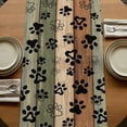 thumbnail image 5 of Table Runners 72 Inches Long Dress Scarves, Sage Green Brown Farmhouse Kitchen Table Runner, Coffee Tablerunners, Farmhouse Dog Paw Vintage 18x72 Inch, 5 of 9