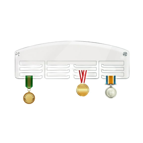 Clear Display Stand Medal Display Hanging Holder Sport Awards Metal Lanyard Rack