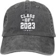 thumbnail image 3 of Hat Class of 2023 College High School Graduate Cowboy hat Men Baseball Cap Women Trucker Hat Golf Dad Cap Black, 3 of 9