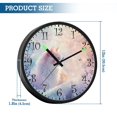 thumbnail image 3 of Voice Activated Clock with Glow Light 12 Inch Large Silent Wall Clock Battery Operated for Home Decor Pastel Beautiful Cat, 3 of 8