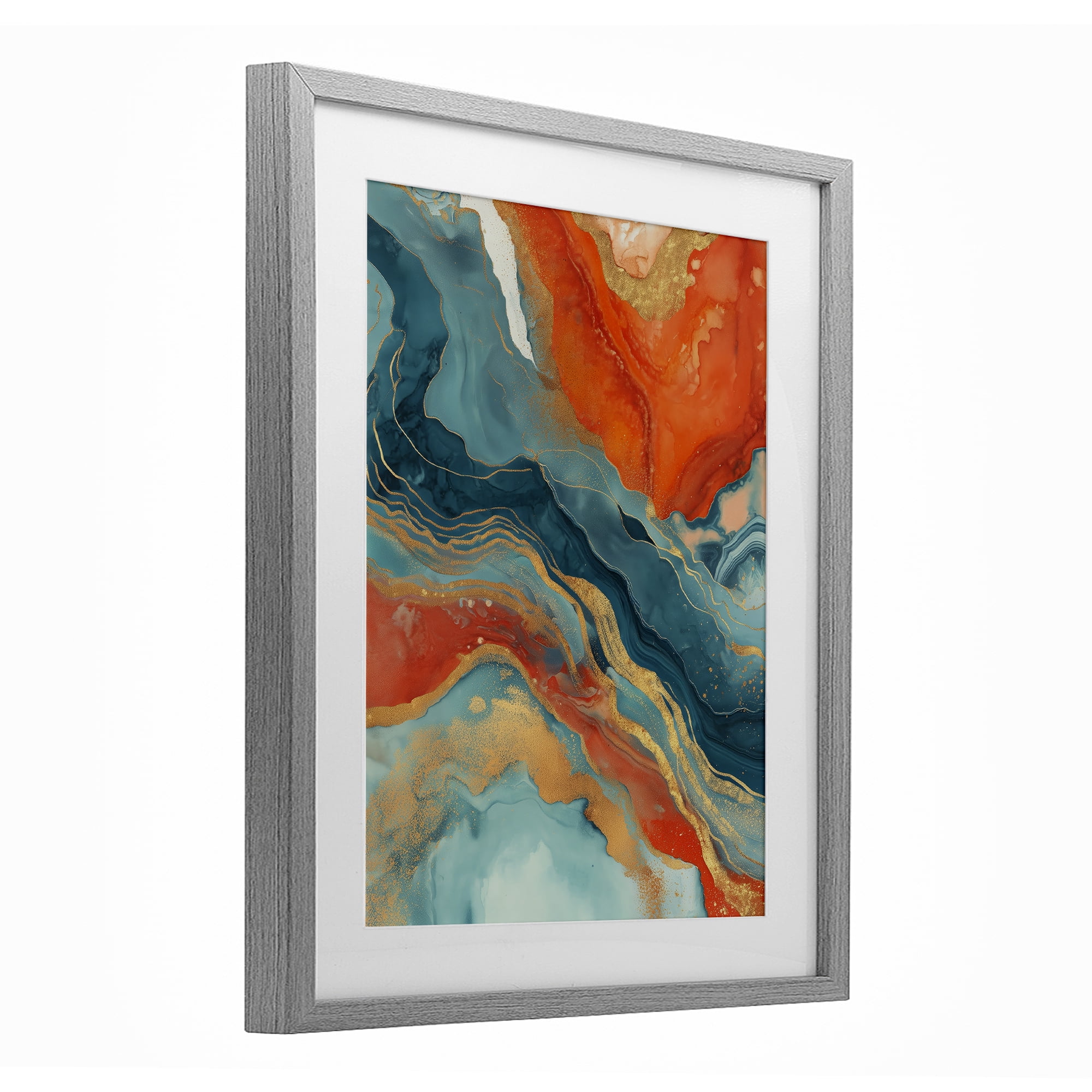 Stupell Industries Vibrant Fusion Movement Gray Framed Print Under Glass, design by Svetlana Aleynikova