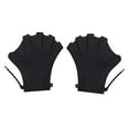 thumbnail image 3 of Guantes Acuáticos Zulema de Natación Palmeados Ajustables Silicona Negro, 3 of 8