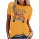 thumbnail image 1 of Tops Para Mujer Blusa Casual Elegante Camisas Cuello Redondo Estampado de Otoño Camiseta de Manga Corta Odeerbi  ODB170468, 1 of 4