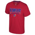 thumbnail image 2 of Men's Colosseum Red Kansas Jayhawks Dual Logo T-Shirt, 2 of 3