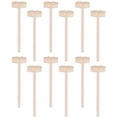 thumbnail image 1 of 12 Pieces Mini Wooden Hammer Mallets, Mallets Hammers for Chocolate Breakable Heart ( Style 1 ), 1 of 8