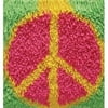 Shaggy Latch Hook Rug Kit, 12" X 12" Pea