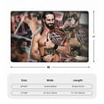 thumbnail image 7 of Seth Rollins Rug, Ultra Soft Flannel Area Rug With Non-Slip Backing, Plush Memory Foam Carpet Rug For Bedroom, Living Roo,M Dining Ro,Om Playroom, Absorbent Washable Floor Mat, 7 of 7