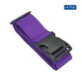 thumbnail image 3 of 2" x 6.5' Luggage Strap Polyester Adjustable Suitcase Belt for Travel Packing Bag Closure Identify, Purple 4 Pack, 3 of 6