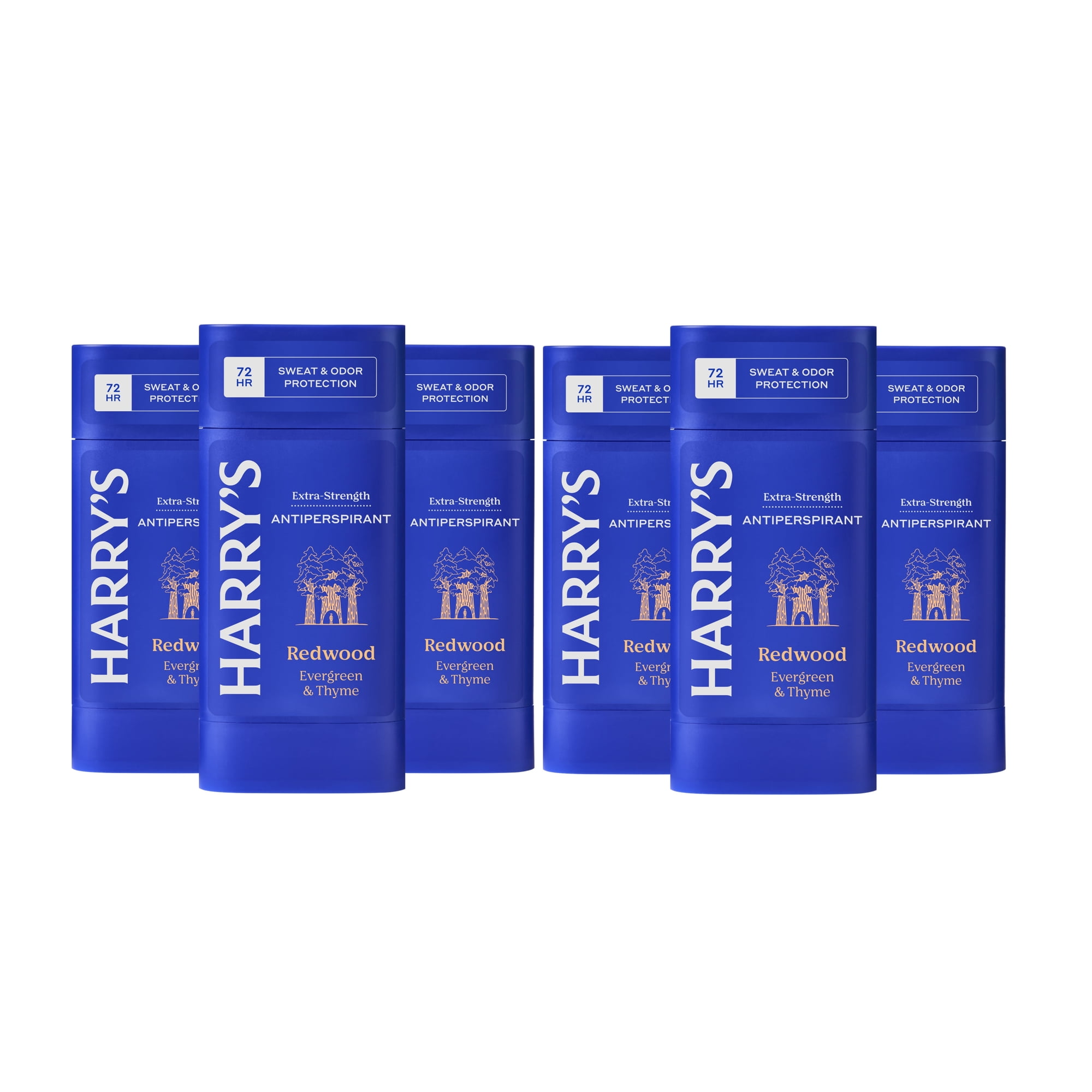 Harry's Extra-Strength Antiperspirant - Odor & Enhanced Sweat Control Deodorant for Men- Redwood, 2.5 Ounce (Pack of 6)