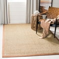 thumbnail image 4 of SAFAVIEH Natural Fiber Arbor Bordered Area Rug, Natural/Brown, 2'6" x 4', 4 of 12